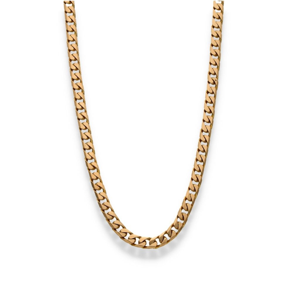 9ct Yellow Gold Curb Chain - 18" - 30.3g