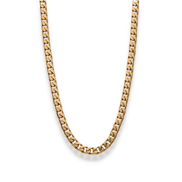 9ct Yellow Gold Curb Chain - 18" - 30.3g