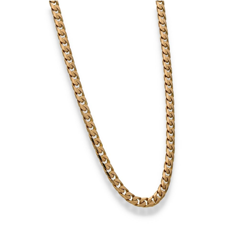 9ct Yellow Gold Curb Chain - 18" - 30.3g