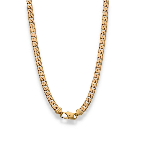 9ct Yellow Gold Curb Chain - 18" - 30.3g