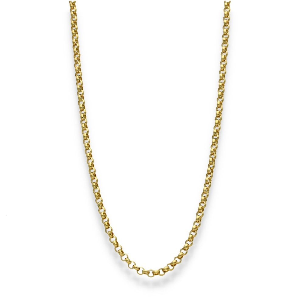 9ct Yellow Gold Belcher Chain - 24" - 14.4g