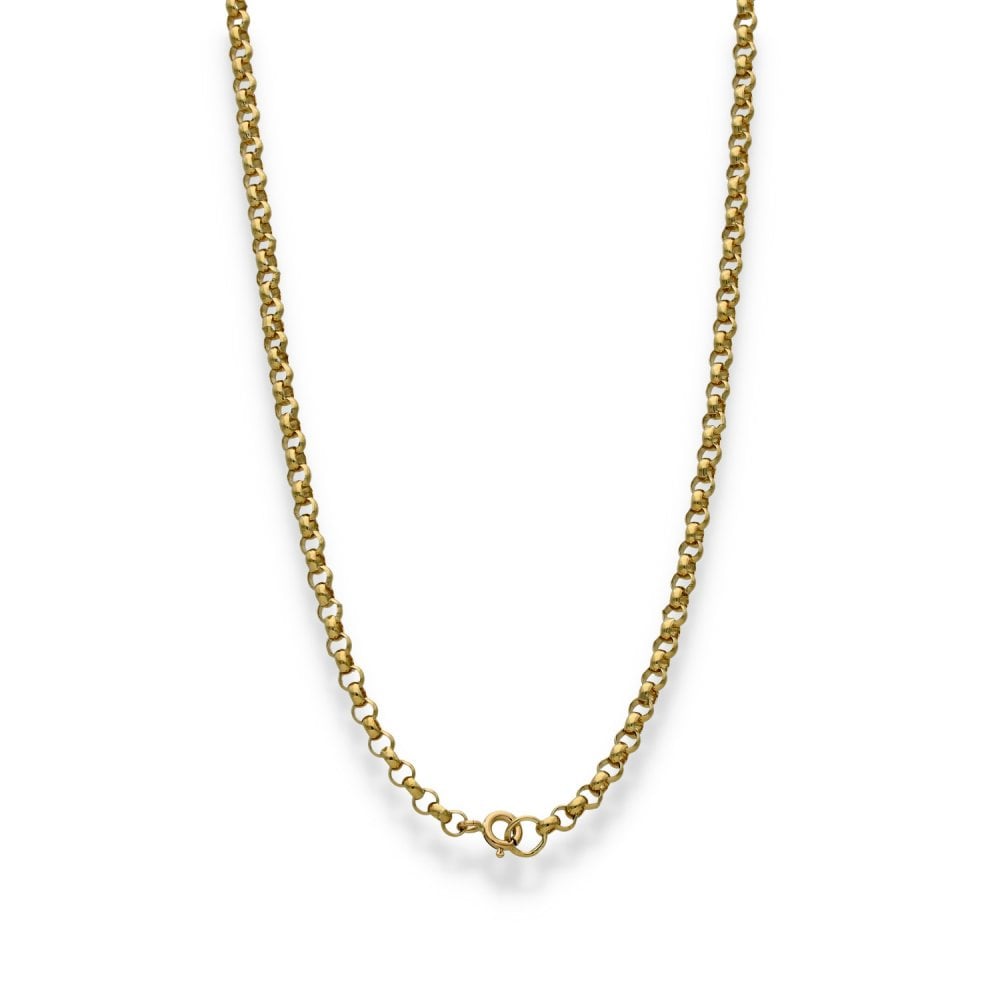 9ct Yellow Gold Belcher Chain - 24" - 14.4g