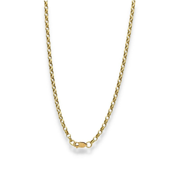 9ct Yellow Gold Belcher Chain - 22" - 10.5g
