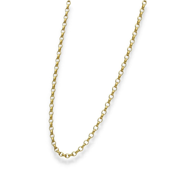 9ct Yellow Gold Belcher Chain - 22" - 10.5g