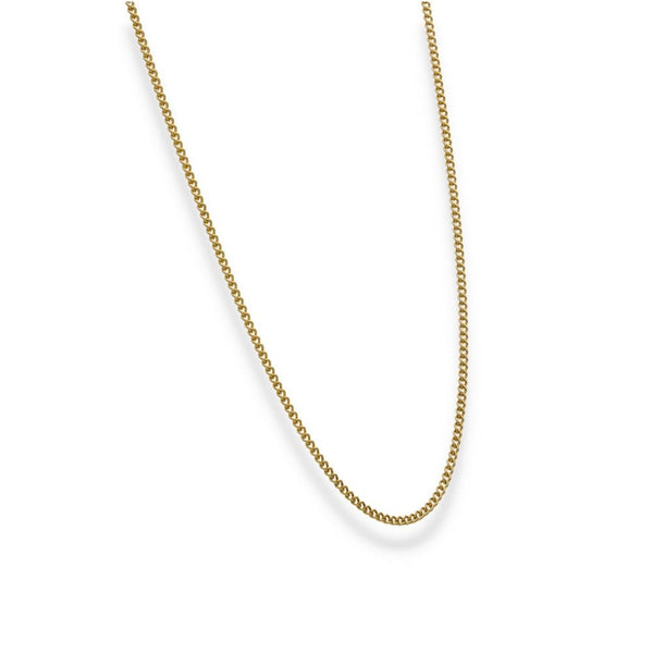 9ct Yellow Gold Fine Curb Chain - 20" - 3.7g