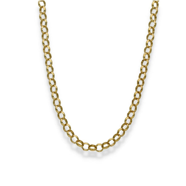 9ct Yellow Gold Round Belcher Chain - 20" - 15.0g