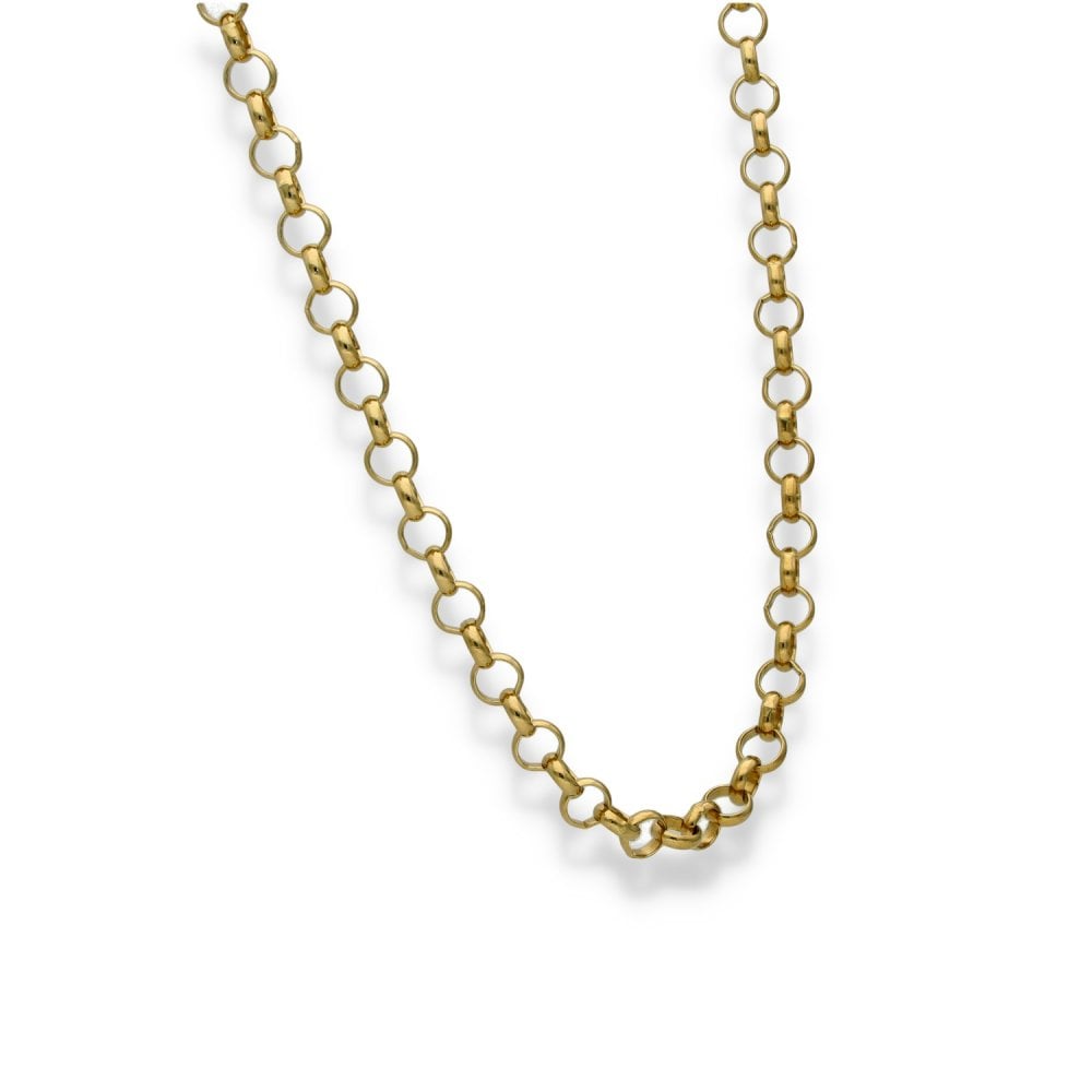 9ct Yellow Gold Round Belcher Chain - 20" - 15.0g