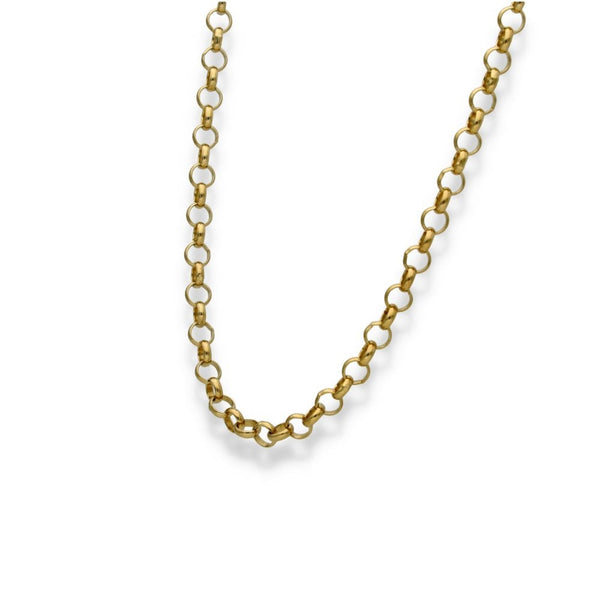 9ct Yellow Gold Round Belcher Chain - 20" - 15.0g