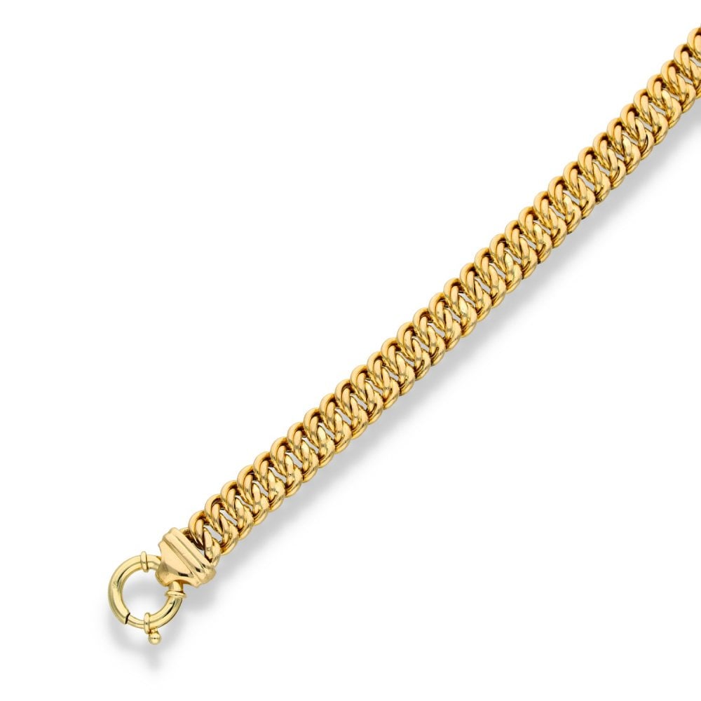 9ct Yellow Gold Fancy-Link Bracelet - 8" - 25.1g
