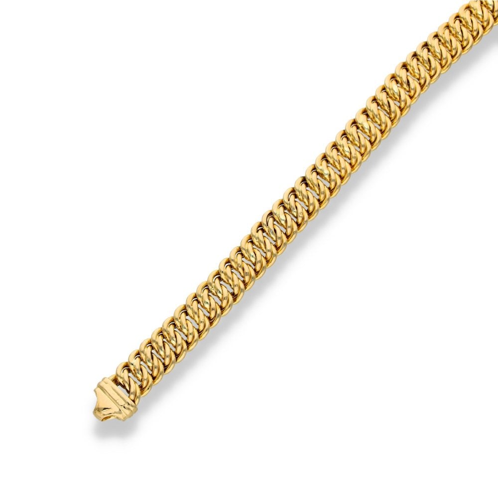 9ct Yellow Gold Fancy-Link Bracelet - 8" - 25.1g