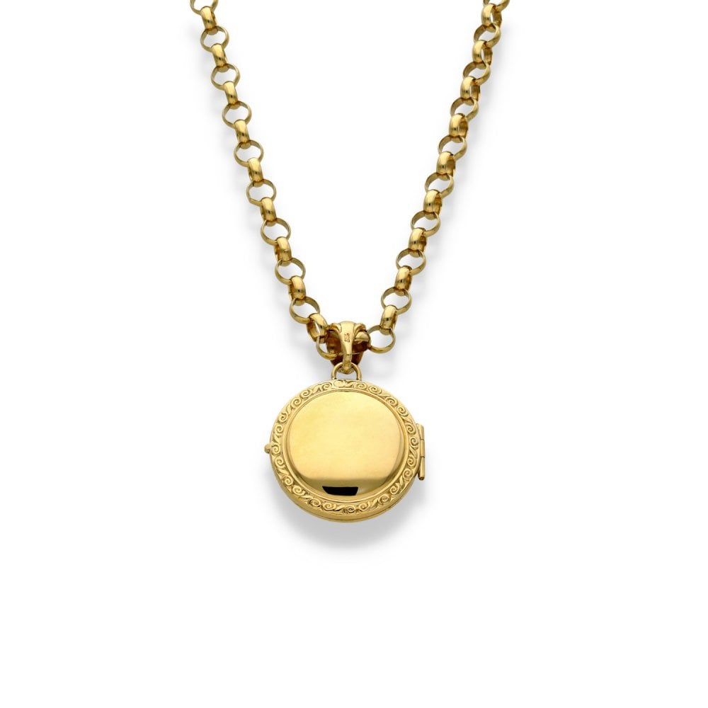 1906 Yellow Gold Half-Sovereign Coin Locket & Chain - 20" -27.3g