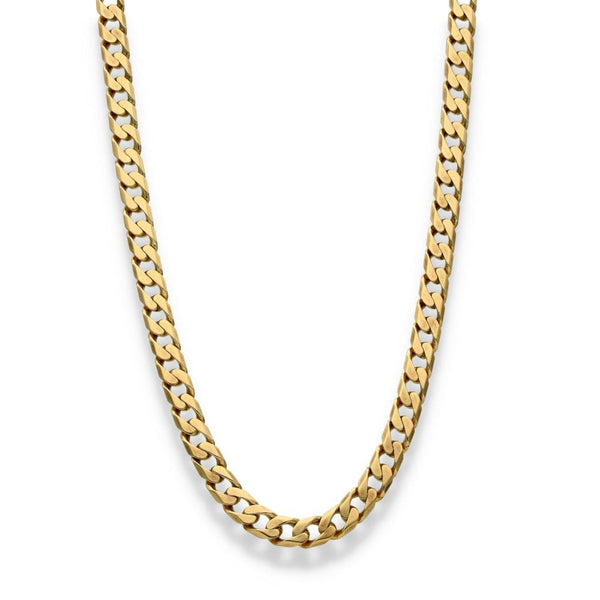 9ct Yellow Gold Curb Chain - 22" - 29.7g