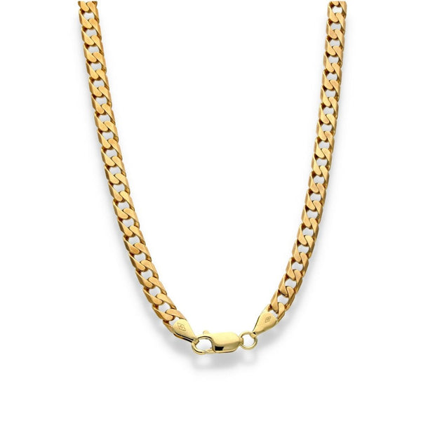 9ct Yellow Gold Curb Chain - 22" - 29.7g