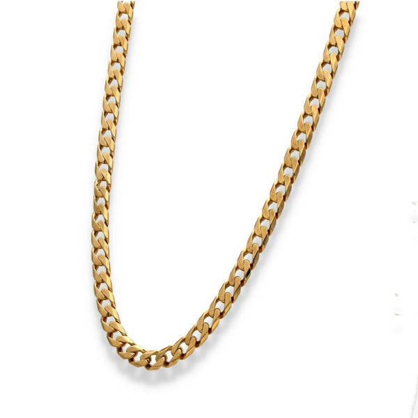 9ct Yellow Gold Curb Chain - 22" - 29.7g