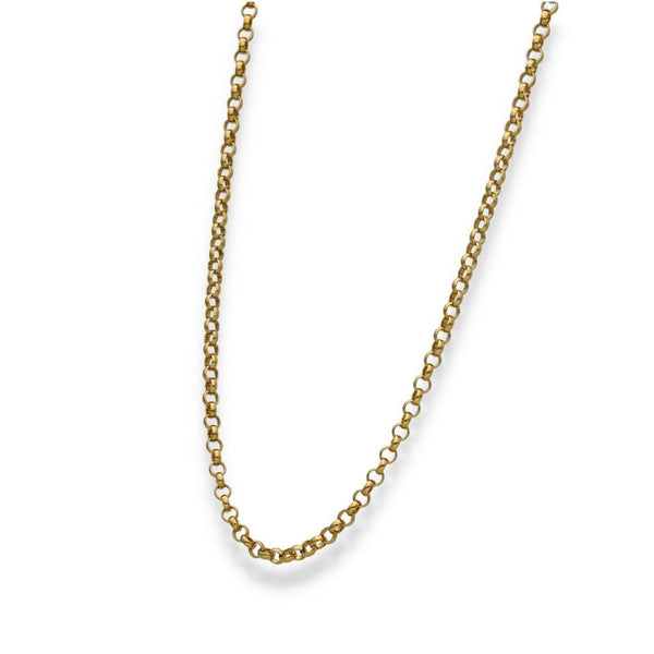 9ct Yellow Gold Belcher Chain - 28" - 15.6g