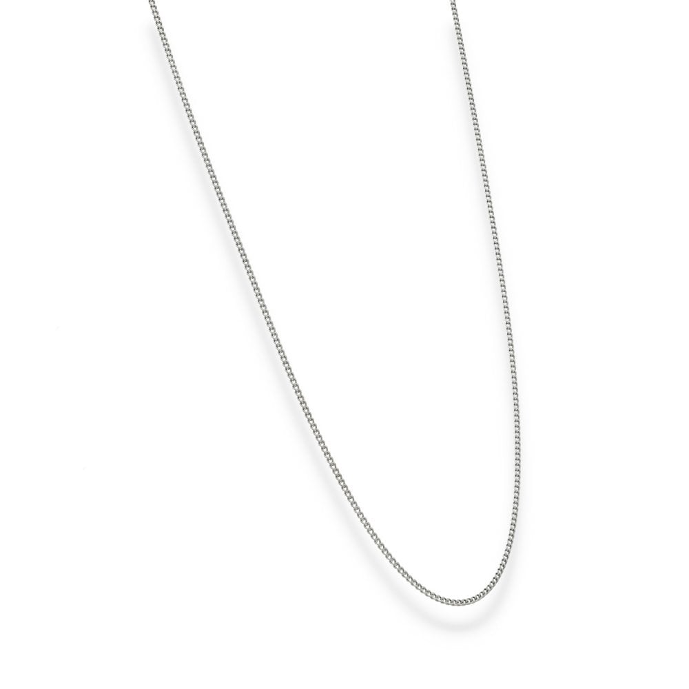 950 Platinum Fine Curb Chain - 18" - 4.1g