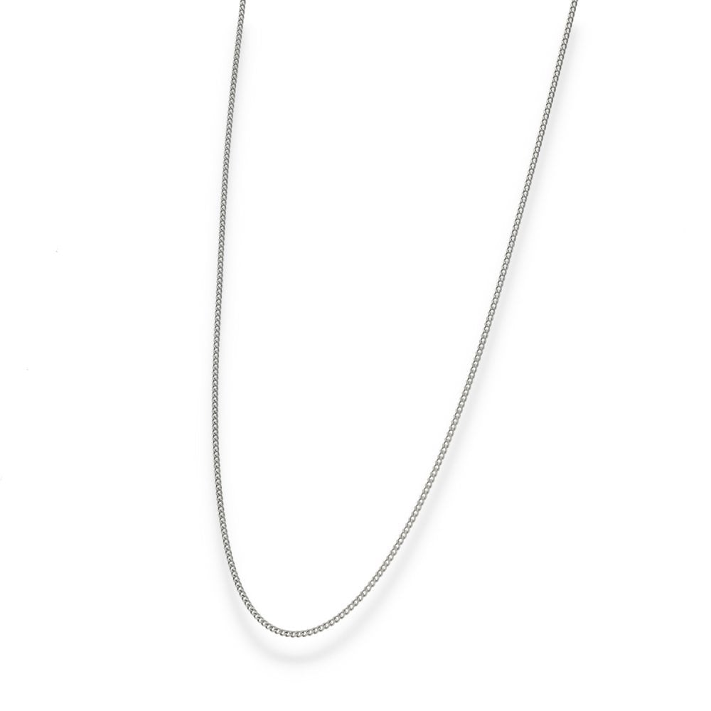 950 Platinum Fine Curb Chain - 18" - 4.1g