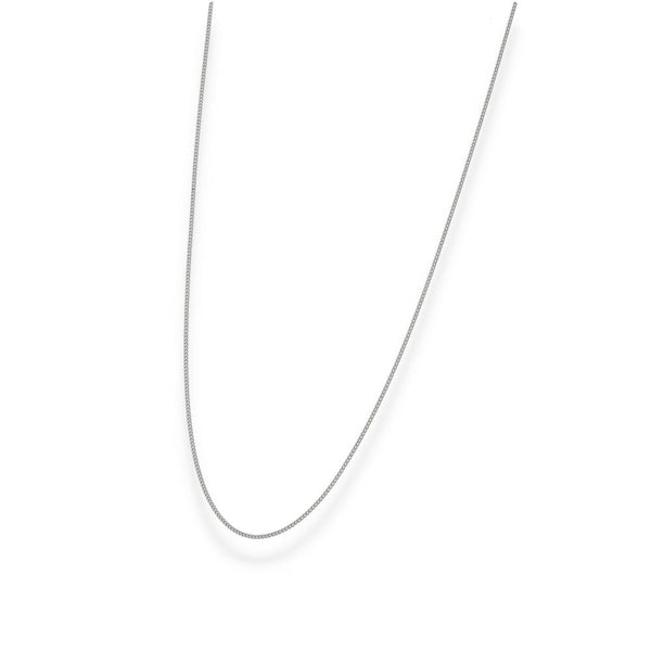 950 Platinum Fine Curb Chain - 18" - 2.2g