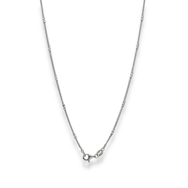 950 Platinum Fine Trace & Crisscross Chain - 18" - 4.1g