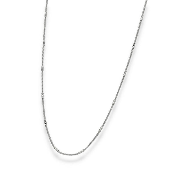 950 Platinum Fine Trace & Crisscross Chain - 18" - 4.1g
