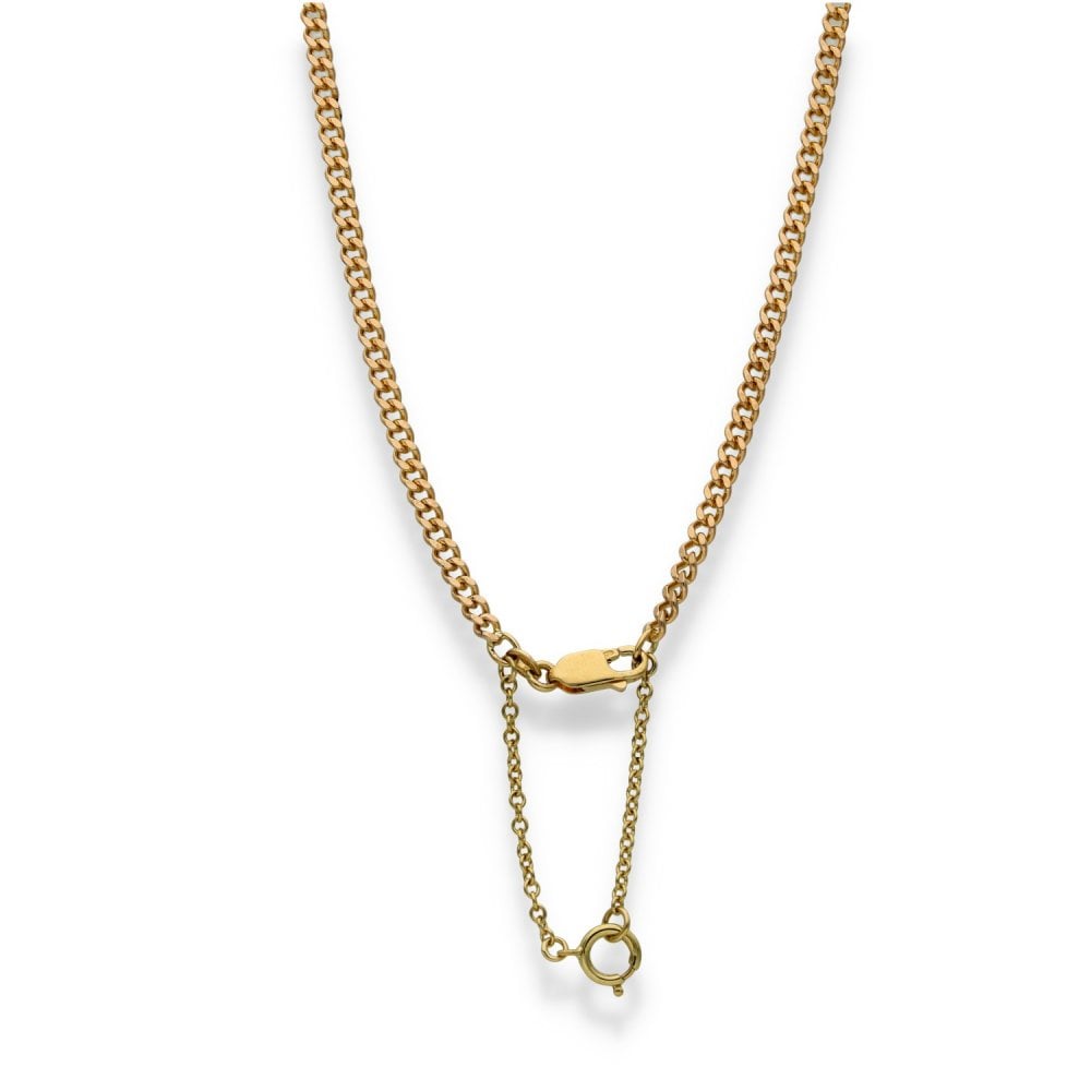 9ct Yellow Gold Fine Curb Chain - 21" - 14.2g