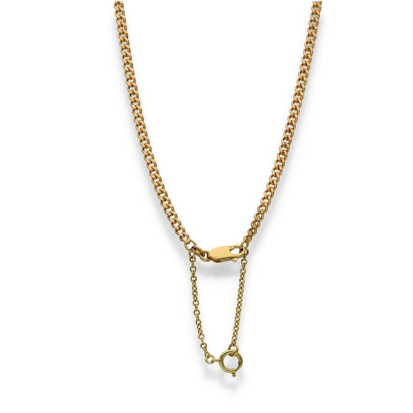 9ct Yellow Gold Fine Curb Chain - 21" - 14.2g