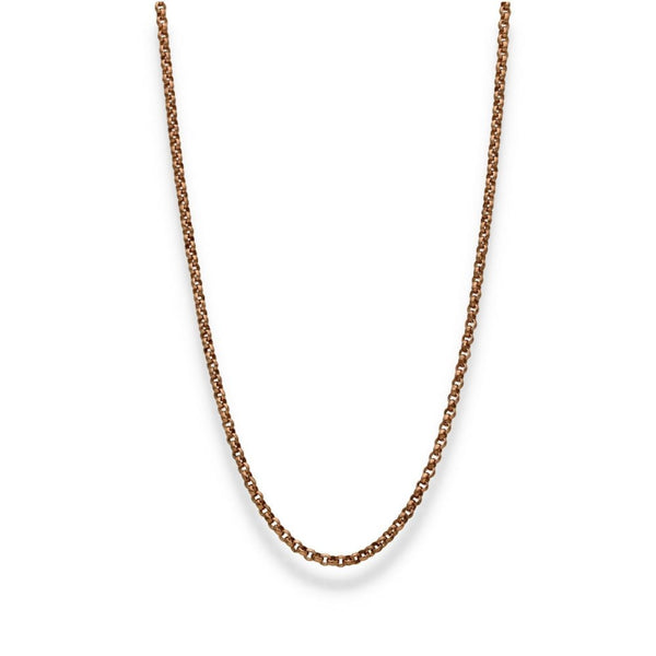 9ct Rose Gold Belcher Chain - 24" - 10.0g