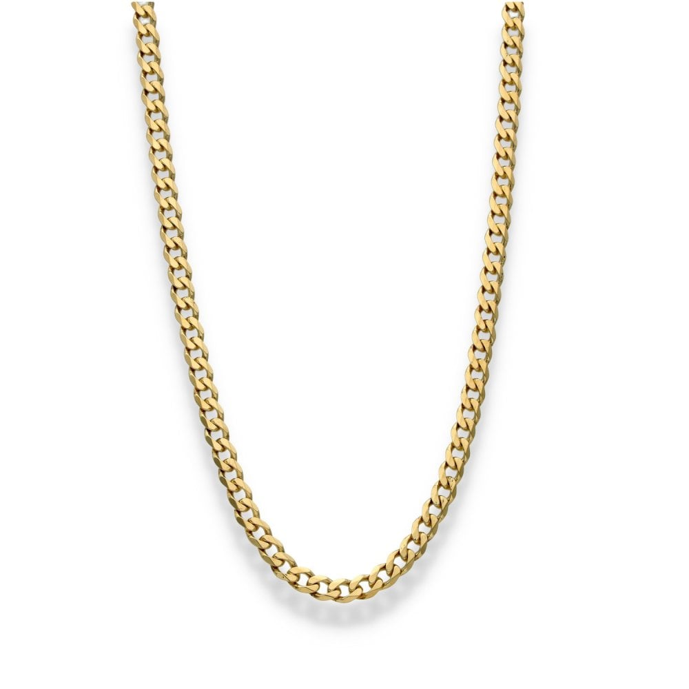 9ct Yellow Gold Curb Chain - 20" - 15.9g