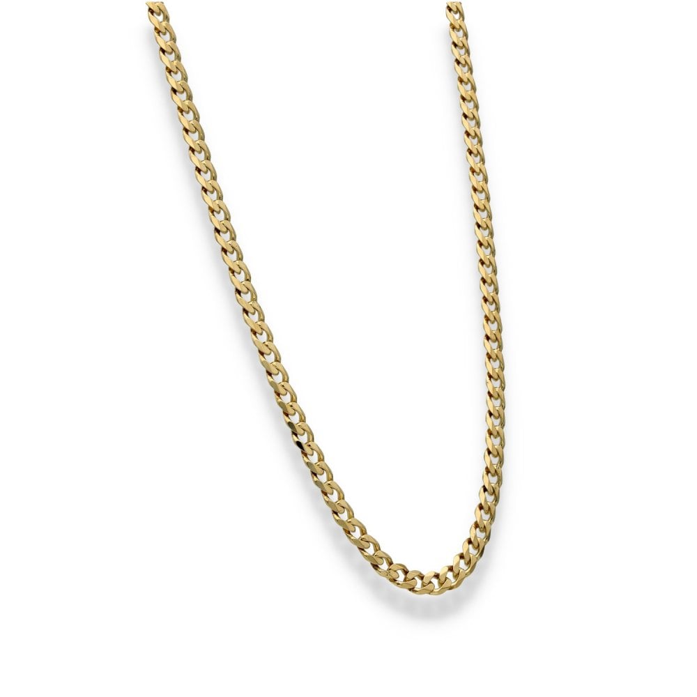 9ct Yellow Gold Curb Chain - 20" - 15.9g