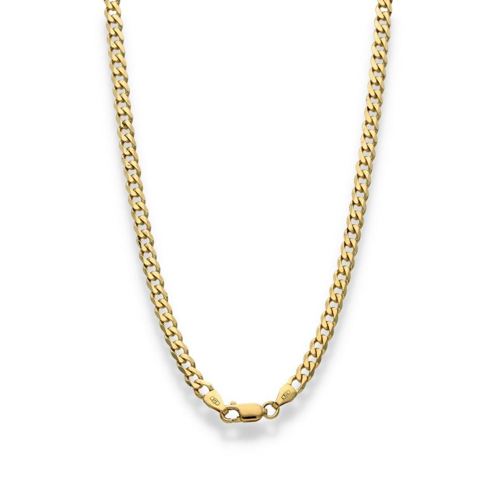 9ct Yellow Gold Curb Chain - 20" - 15.9g