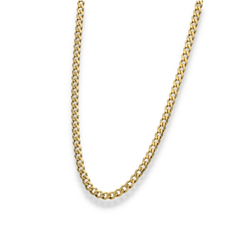 9ct Yellow Gold Curb Chain - 20" - 15.9g