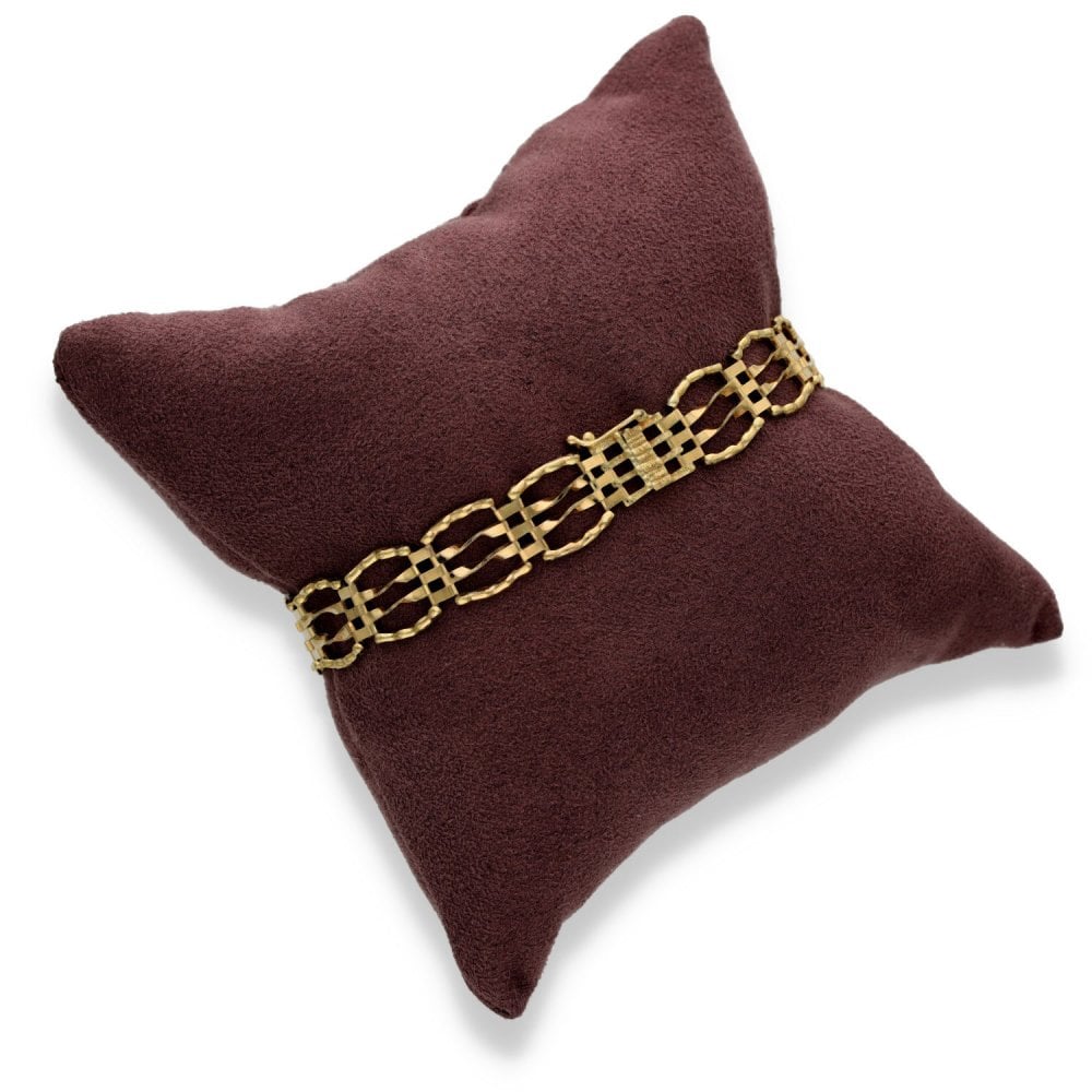 1982 Yellow Gold Half Sovereign Gate Bracelet - 7.5" - 11.4g