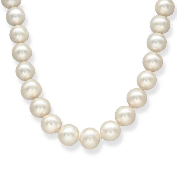 9ct Yellow Gold Pearl Necklace - 20" - 65.1g