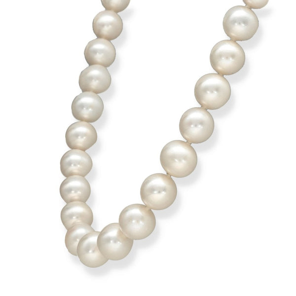 9ct Yellow Gold Pearl Necklace - 20" - 65.1g