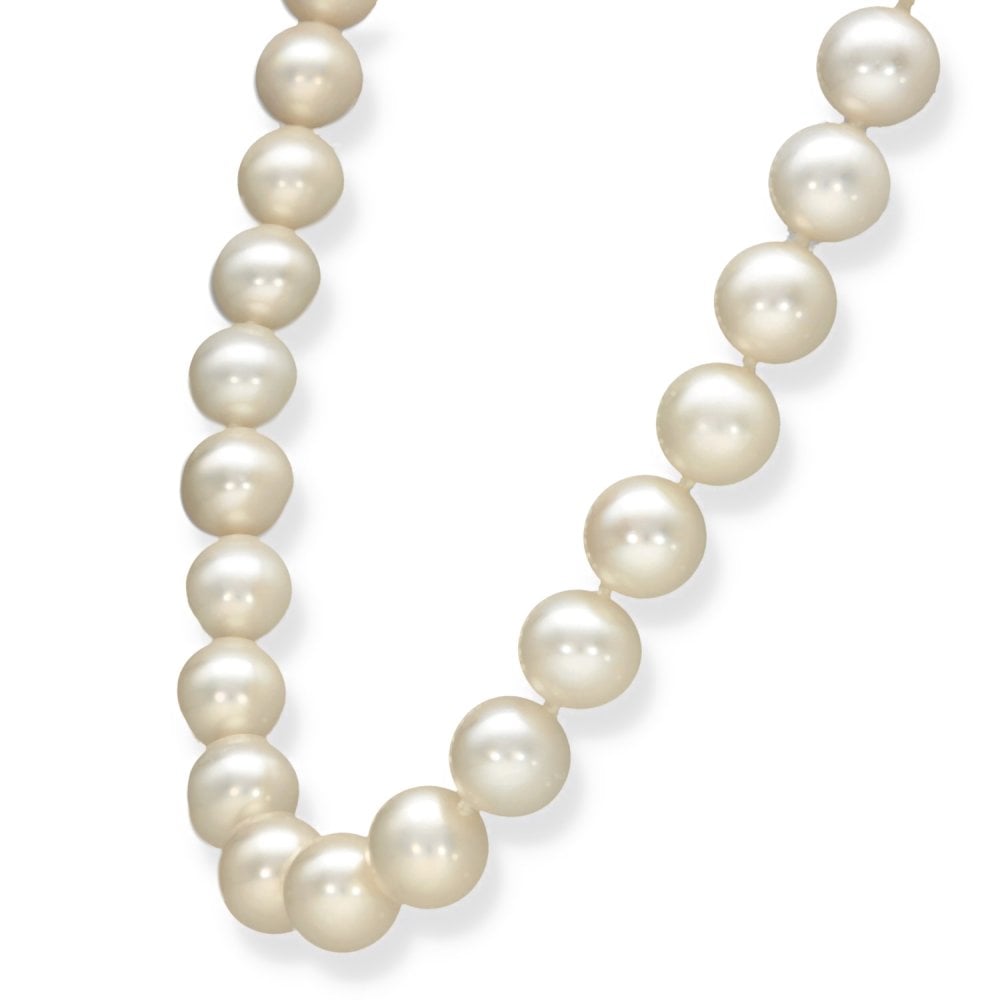 9ct Yellow Gold Pearl Necklace - 18" - 49.4g