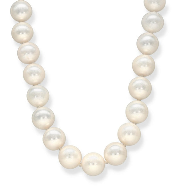 9ct Yellow Gold Pearl Necklace - 18" - 58.4g