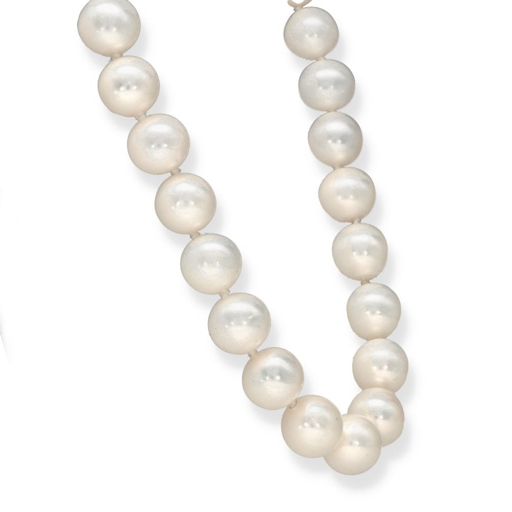 9ct Yellow Gold Pearl Necklace - 18" - 58.4g