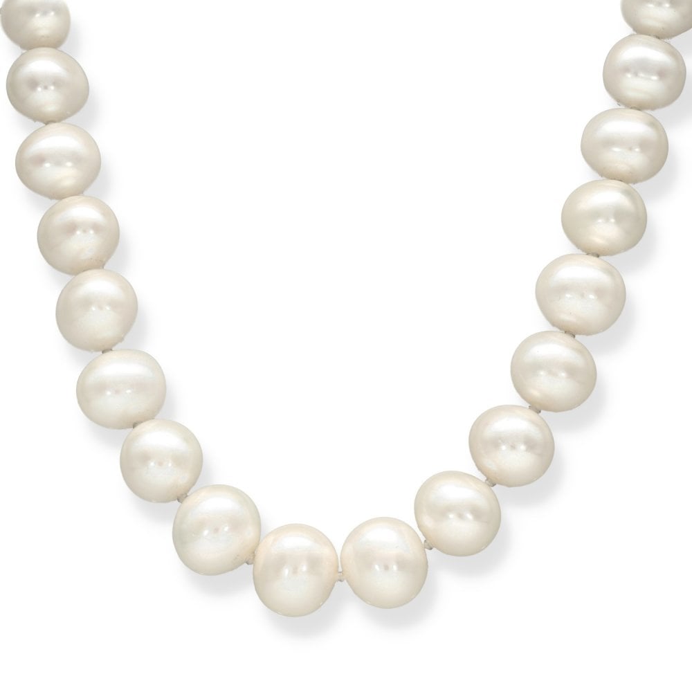 9ct Yellow Gold Pearl Necklace - 18" - 74.4g