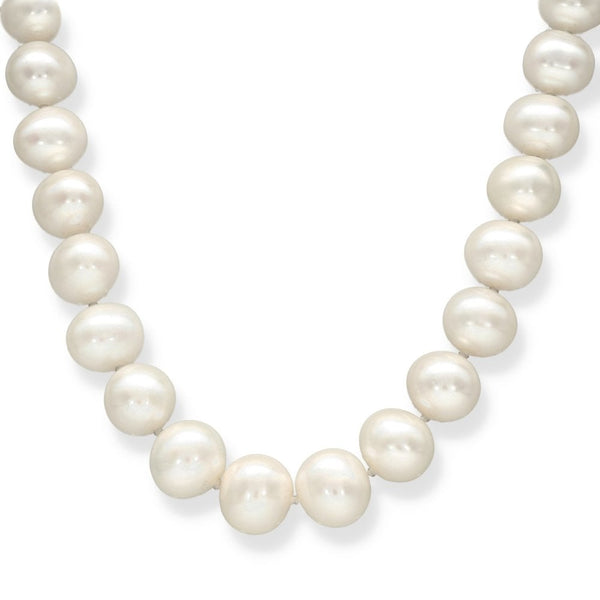 9ct Yellow Gold Pearl Necklace - 18" - 74.4g