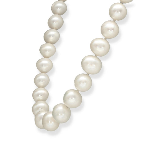 9ct Yellow Gold Pearl Necklace - 18" - 74.4g