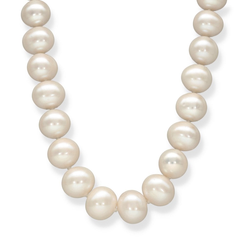 9ct Yellow Gold Pearl Necklace - 20" - 81.7g