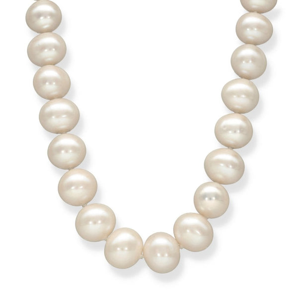 9ct Yellow Gold Pearl Necklace - 20" - 81.7g