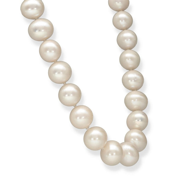 9ct Yellow Gold Pearl Necklace - 20" - 81.7g