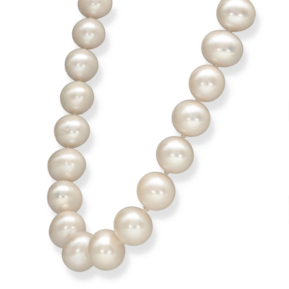 9ct Yellow Gold Pearl Necklace - 20" - 81.7g