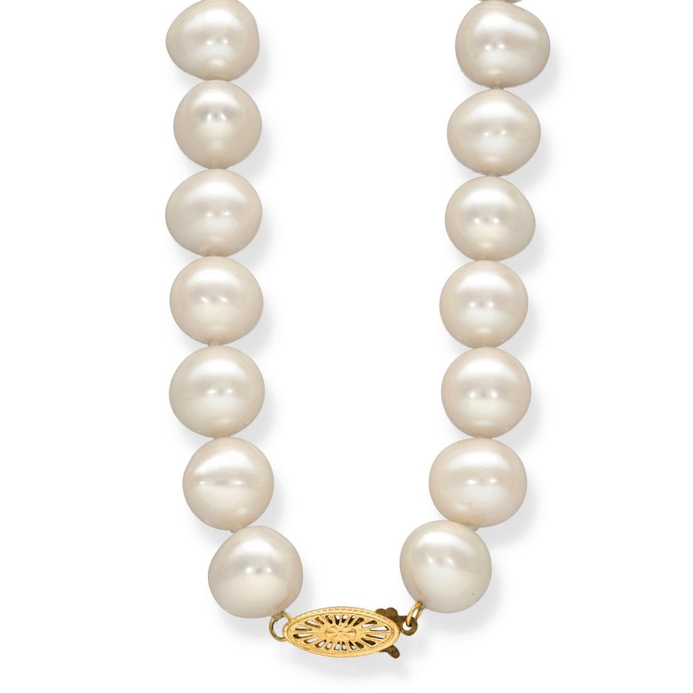 9ct Yellow Gold Pearl Necklace - 20" - 81.7g
