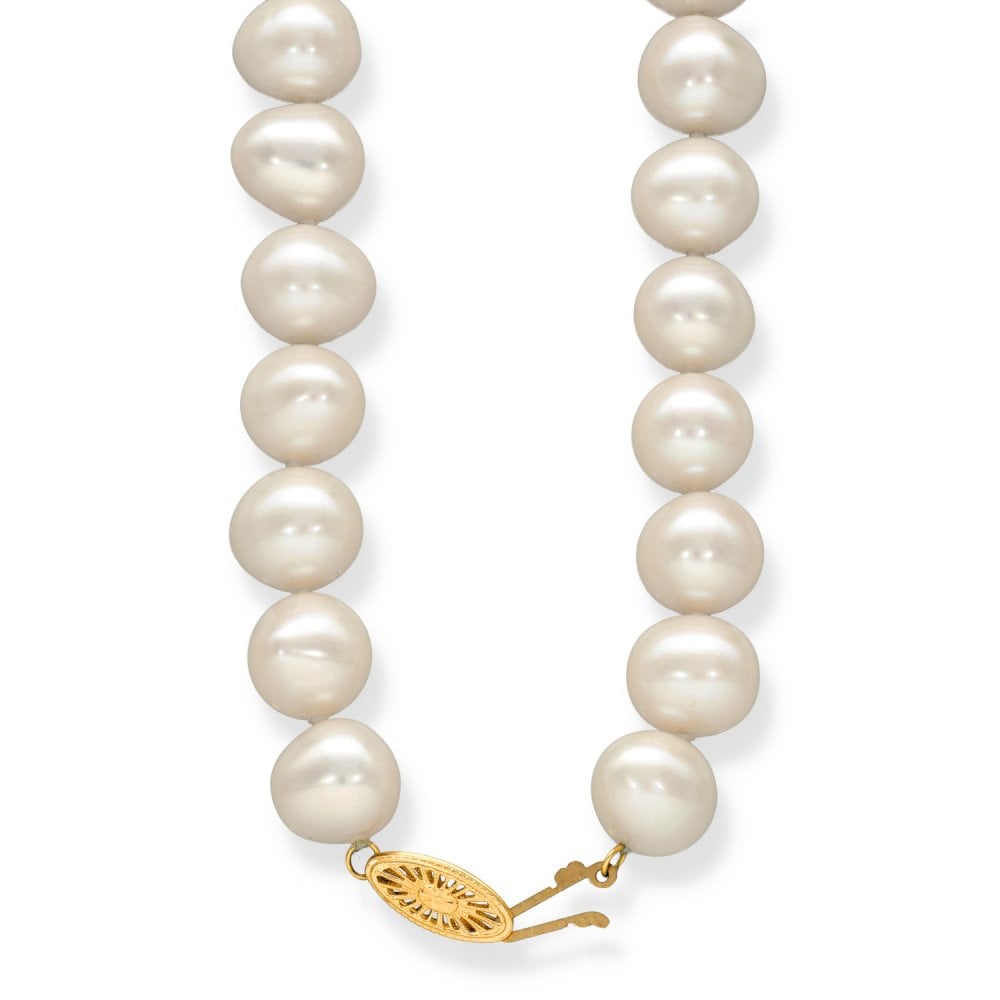 9ct Yellow Gold Pearl Necklace - 20" - 81.7g