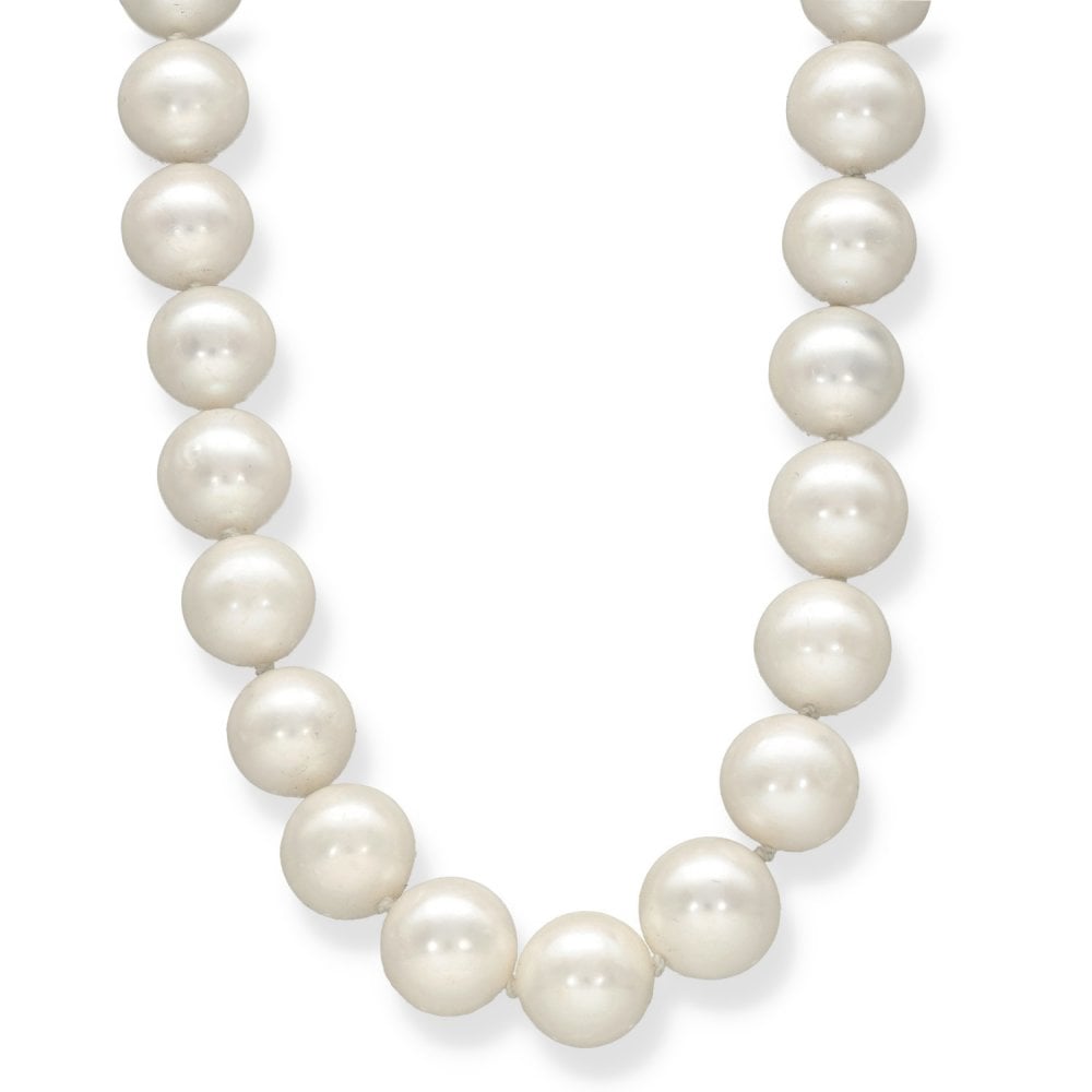 18ct Yellow Gold Pearl Necklace - 18" - 69.0g