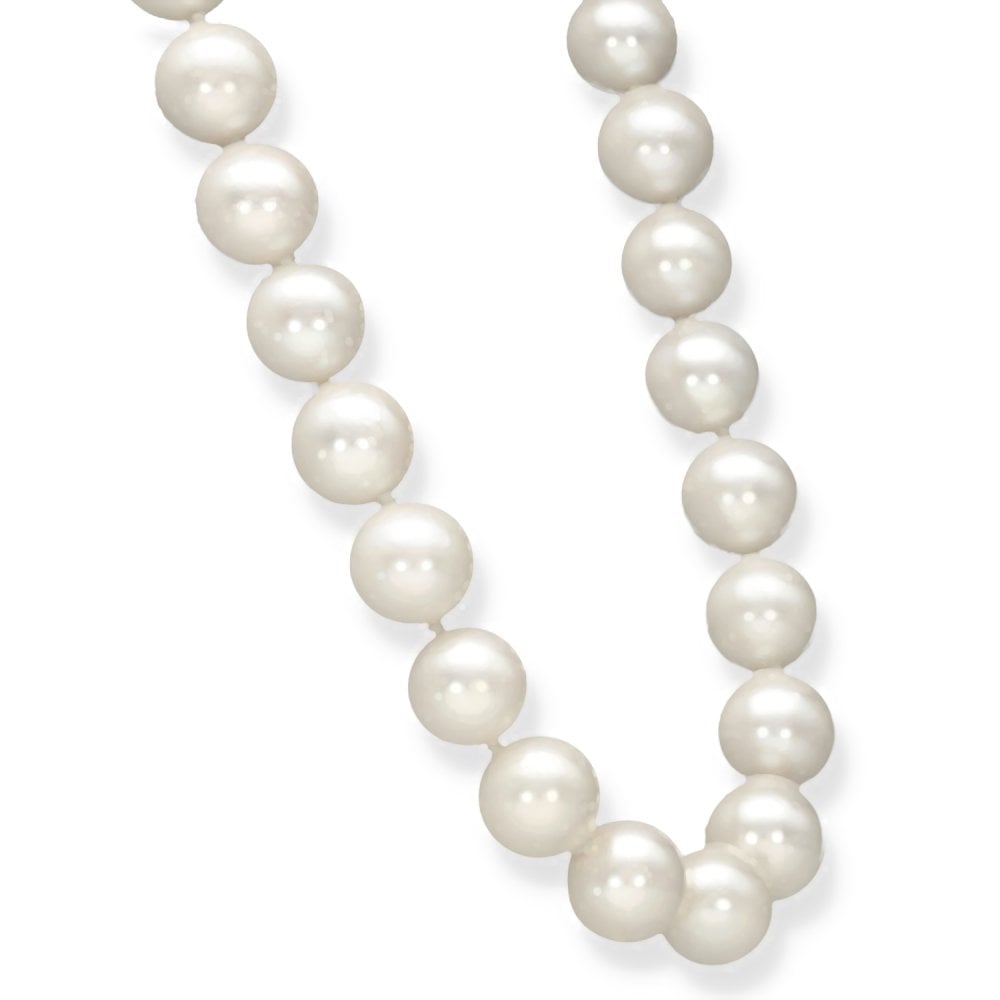 18ct Yellow Gold Pearl Necklace - 18" - 69.0g