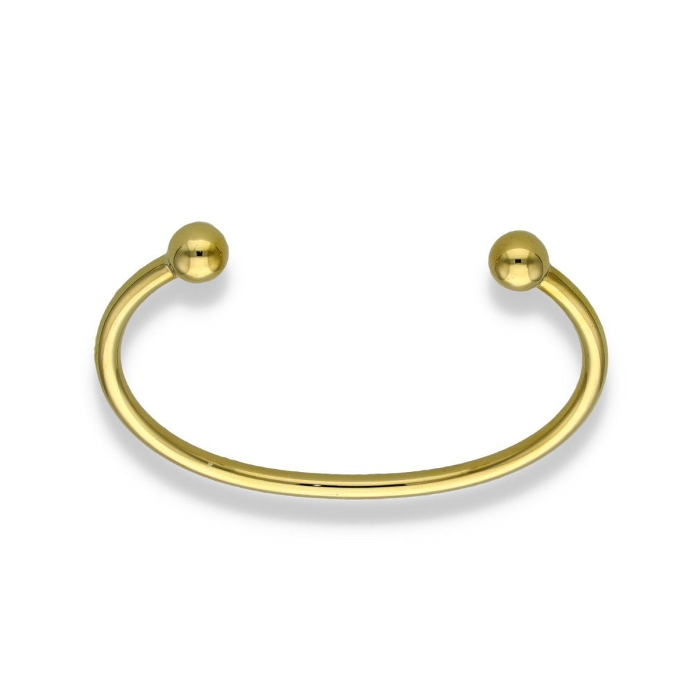 9ct Yellow Gold Torque Bangle - 17cm - 16.5g