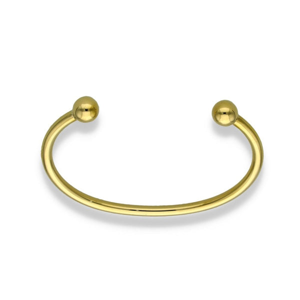 9ct Yellow Gold Torque Bangle - 17cm - 16.5g